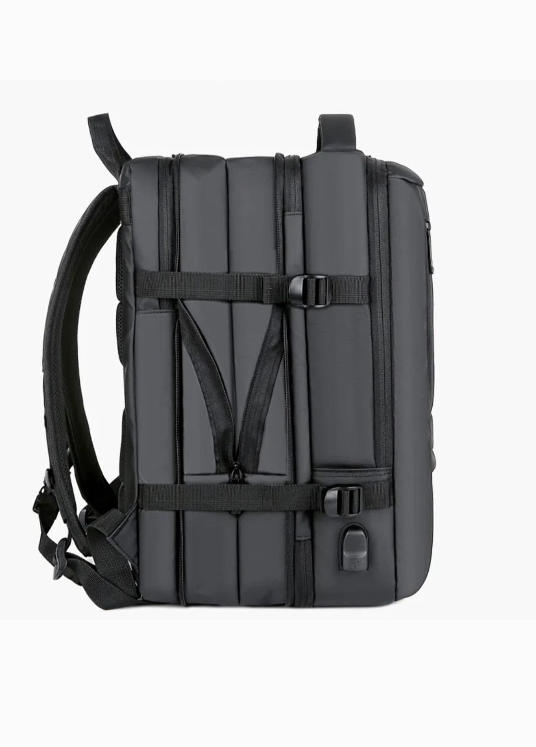 Mochila expandible multifuncional con compartimento para laptop , perfecta para quienes buscan versatilidad y estilo