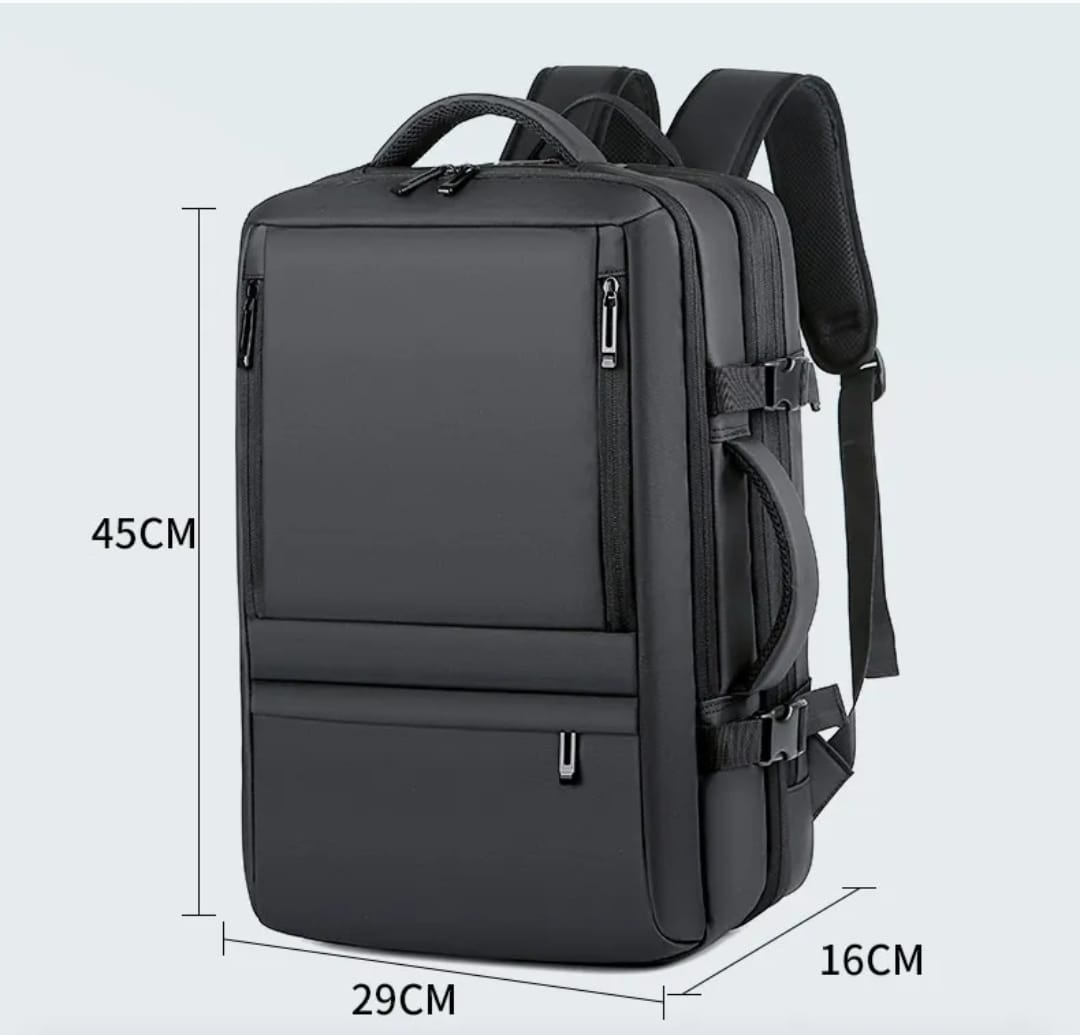 Mochila expandible multifuncional con compartimento para laptop , perfecta para quienes buscan versatilidad y estilo