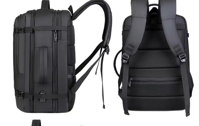 Mochila Expandible Multifuncional: Versatilidad y Estilo en Cada Paso" Protege tu laptop y lleva todo lo que necesitas con su diseño elegante y discreto. Amplía su capacidad al instante, perfecta para el trabajo y el ocio.