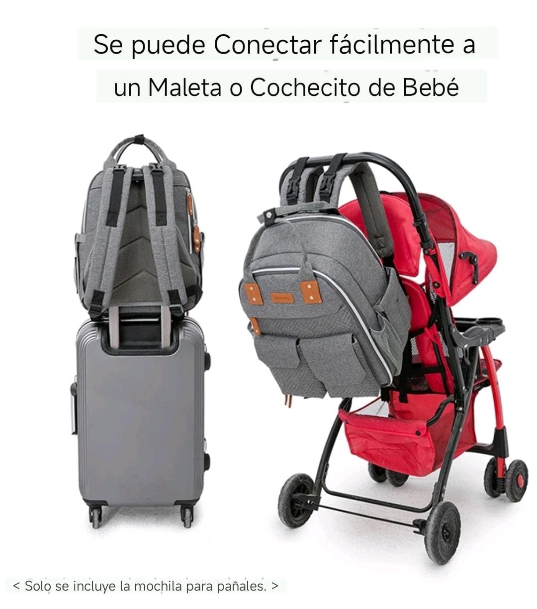 La mochila multifuncional para pañales de bebé, la solución perfecta para mamás modernas. Con su gran capacidad de almacenamiento, podrás llevar todo lo necesario para tu recién nacido sin complicaciones.