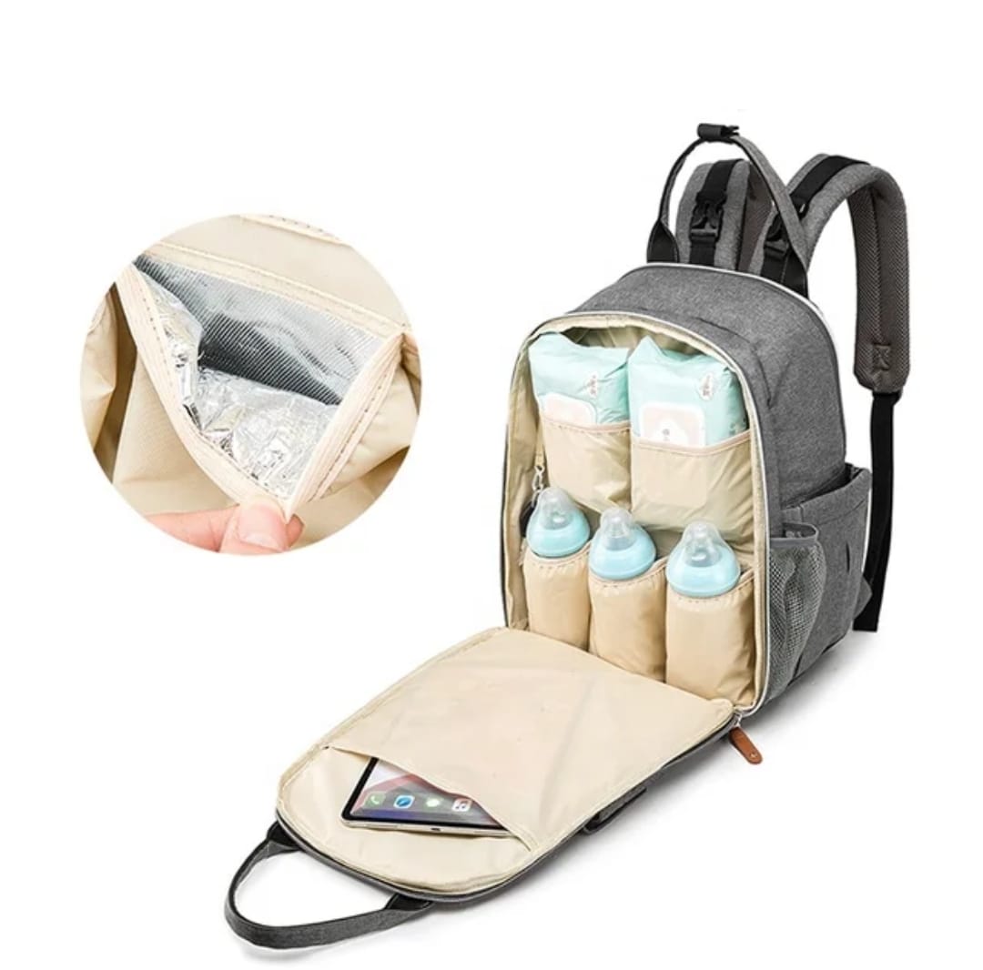 La mochila multifuncional para pañales de bebé, la solución perfecta para mamás modernas. Con su gran capacidad de almacenamiento, podrás llevar todo lo necesario para tu recién nacido sin complicaciones.