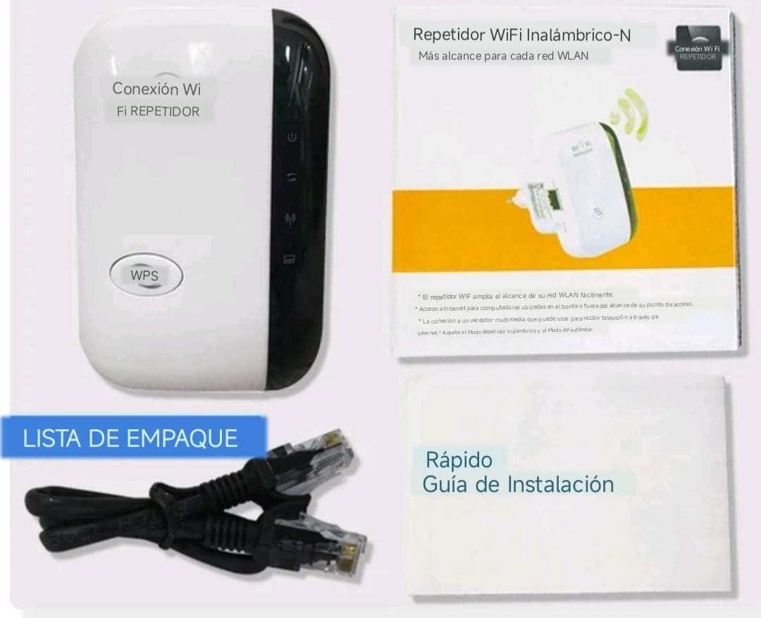 Repetidor WiFi Inalámbrico – Expansor de Red Potente y Confiable para Todo tu Hogar