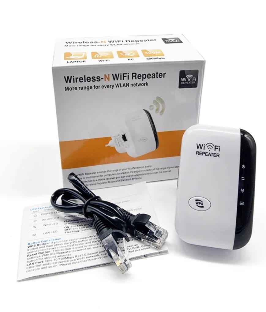 Repetidor WiFi Inalámbrico – Expansor de Red Potente y Confiable para Todo tu Hogar